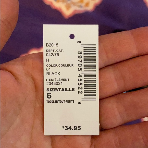 NWOT The Children’s Place Black Ballet Flats - Picture 2 of 4